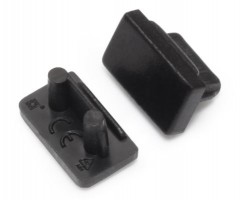 StrongLumio end caps for Slim 8 profile, black (pair)