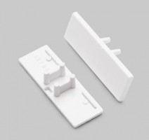 StrongLumio end parts for rear profile white (pair)