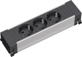 BACHMANN 317.100 socket element 3x 230V Schuko