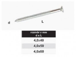 TK-nail convex 4x60mm galvanized