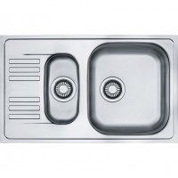 FRANKE Sink EFN 651-78/7L 780 x 475mm stainless steel drain left