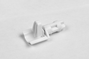 StrongBox mid railing holder, front, white