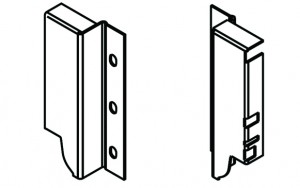 BLUM Z30K000S back fixings bracket Antaro "K" grey R+L