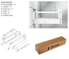 BLUM set Antaro D 270 mm/30 kg, Blumotion/TOB, white SW