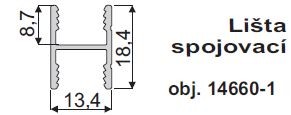 IC-connecting H profile 10mm 5m champagne