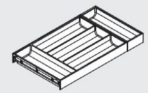 BLUM ZC7S550BH3 Ambia Line cutlery insert 300/550 oak bardolino