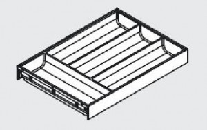 BLUM ZC7S450BH3 Ambia Line cutlery insert 300/450 oak bardolino