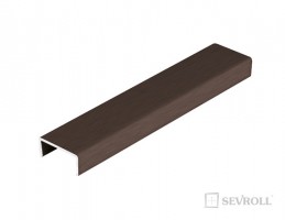 SEVROLL 03471 "U" profile for laminate 18mm 3m olive dark brushed