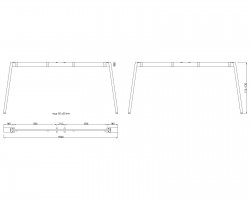 MILADESIGN Desk base Mobilar M6316–S white