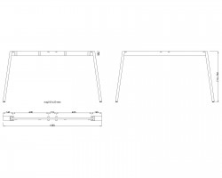 MILADESIGN Desk base Mobilar M6314–S white