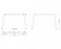 MILADESIGN Desk base Mobilar M5412T–S white