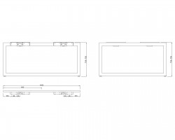 MILADESIGN Desk base Quark Q7216-Z white