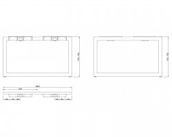 MILADESIGN Desk base Quark Q7212-Z white