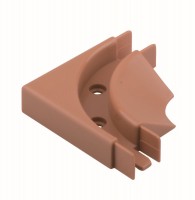 REHAU corner guide bar for screw brown (cherry)