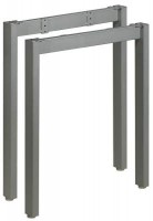 MILADESIGN Desk base Mobilar M6306 silver