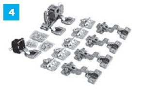 SEVROLL 10082-SV Line fittings set for 2 wings left