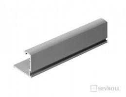 SEVROLL 01598 Slim Line II frame rail 18mm 2.7m silver