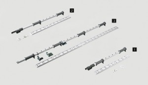 HETTICH 9132548 LeMans II axle min. 1265 mm white steel