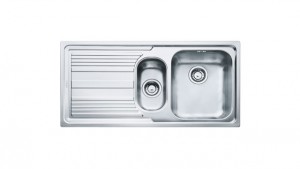 FRANKE Sink LLX 651/7L 1000 x 500mm stainless steel drain left