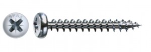 SPAX screw 4x15 semi-round head PZ,W,4C,