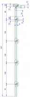 LEHMANN Rod SVS3 Type 9 (1+4 length 639 mm)