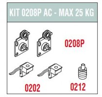 SISCO 0208P AC fittings set for external doors 25kg