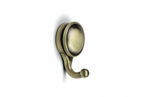 TULIP Hook Murero antique brass + screws