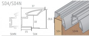 S-profile S04N silver elox 2,7m