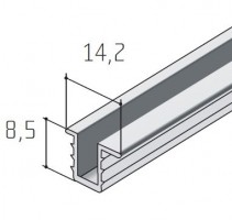 S-S03 guide profile alu elox 1,2m