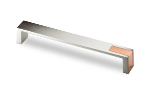 HETTICH 9207480 Handle INTRA 204/192 mm imitation stainl.steel/ brushed copper