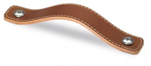 HETTICH 9071842 Handle Nica 94/64 mm light brown leather