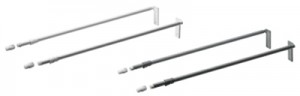 HETTICH 51427 MultiTech railing bars 400 mm gray