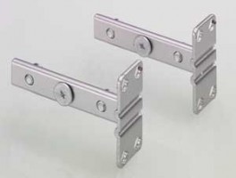 HETTICH 43745 Front holders 90° set=2pcs, silver