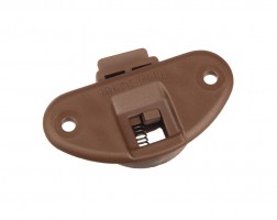 STRONG plastic door fittings top guide brown