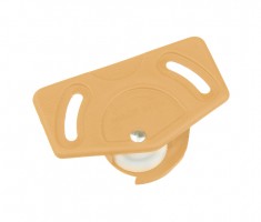 STRONG plastic door fittings bottom guide beige