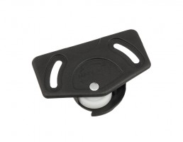 STRONG plastic door fittings bottom guide black