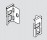 BLUM ZB7N000S back fixings bracket Legrabox N white